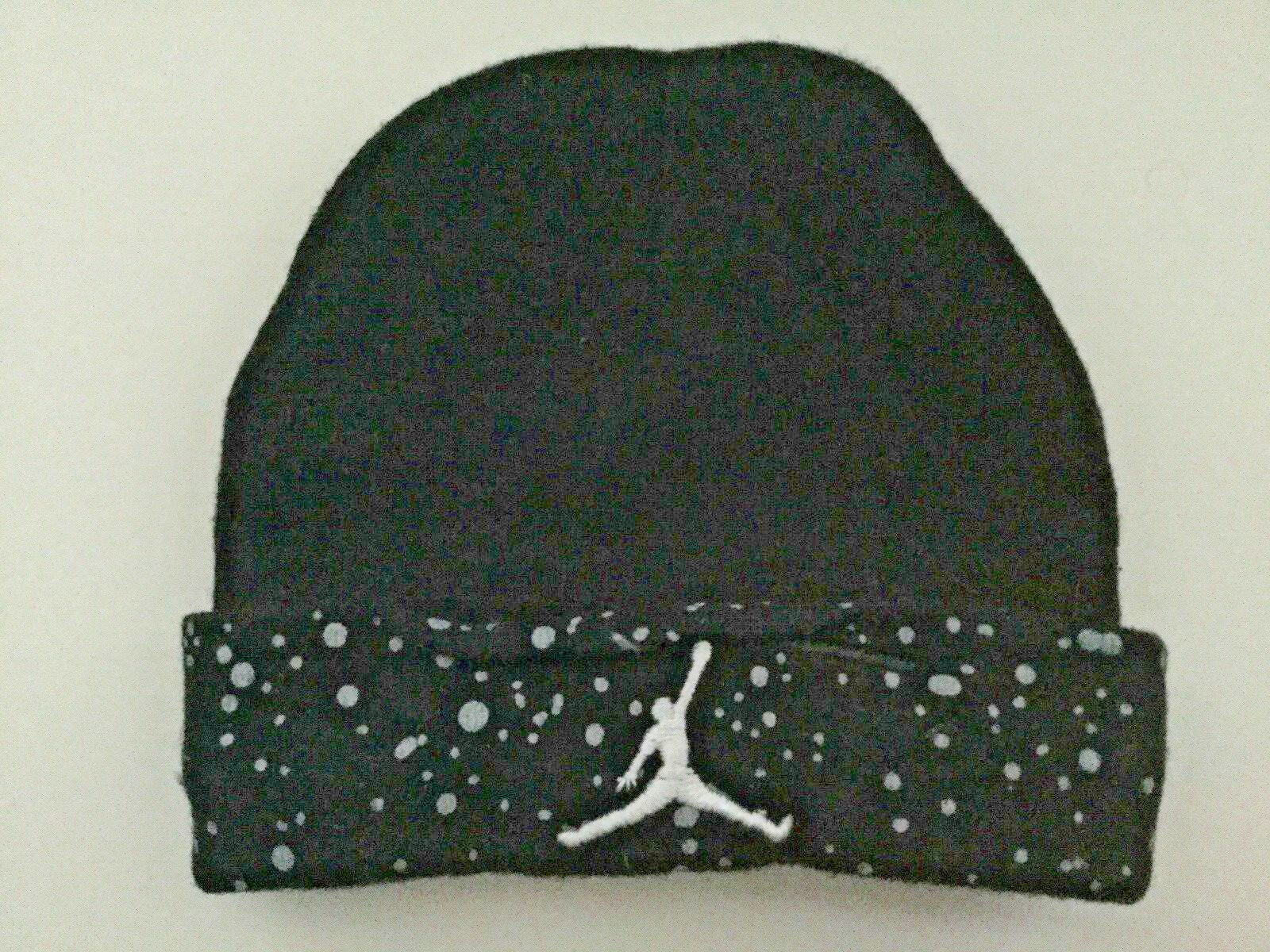 Lot Of 3 Nike Air Jordan 0-6 Mo. Infant Baby Hat Beanie & 1 Pair Of Socks
