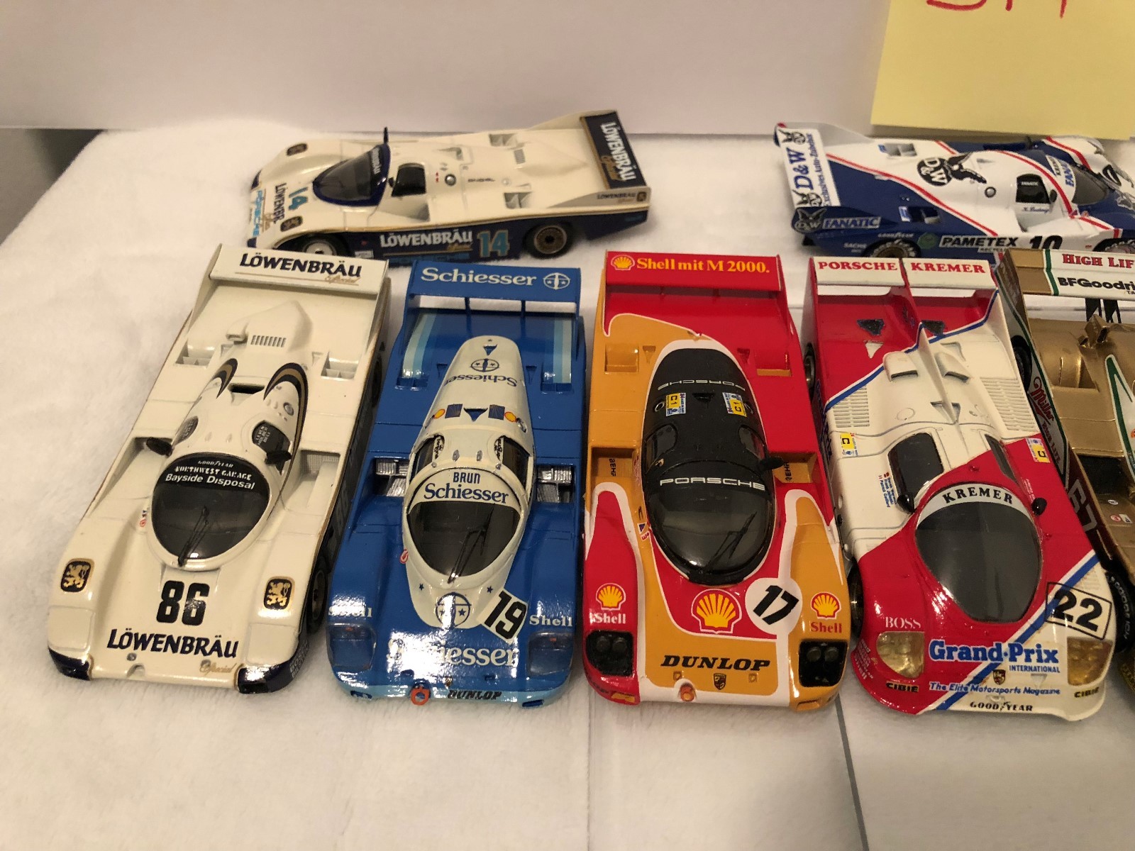 STARTER (FRANCE) 1/43 SCALE PORSCHE'S F1 PRO-BUILT RESIN MODELS LOT OF 12 CARS!!
