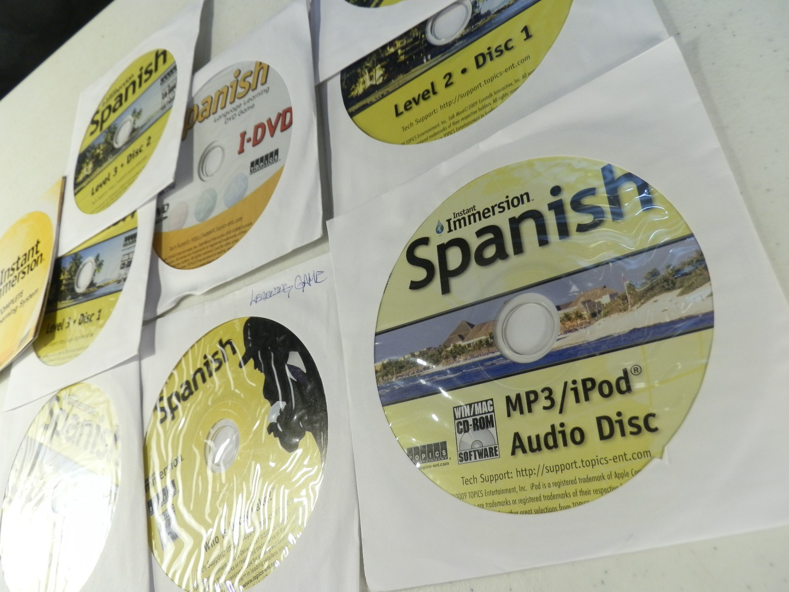 Learn Spanish CD  DVD Mixed Lot Instant Immersion Games MP3 IPOD Fast Ship