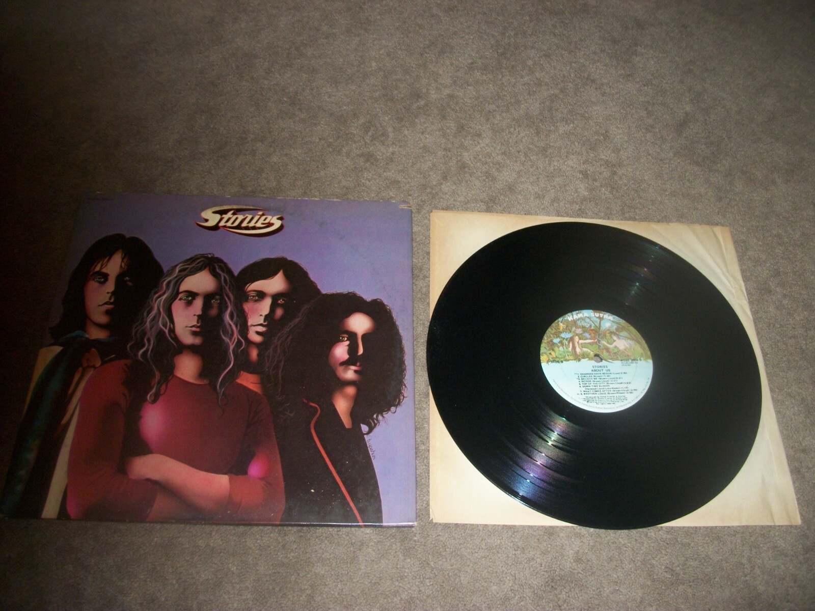 Stories ‎– About Us LP 1973 Kama Sutra ‎– KSBS 2068 Gatefold