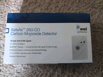 Interlogix 260-CO Carbon Monoxide Detector - SafeAir Edwards 