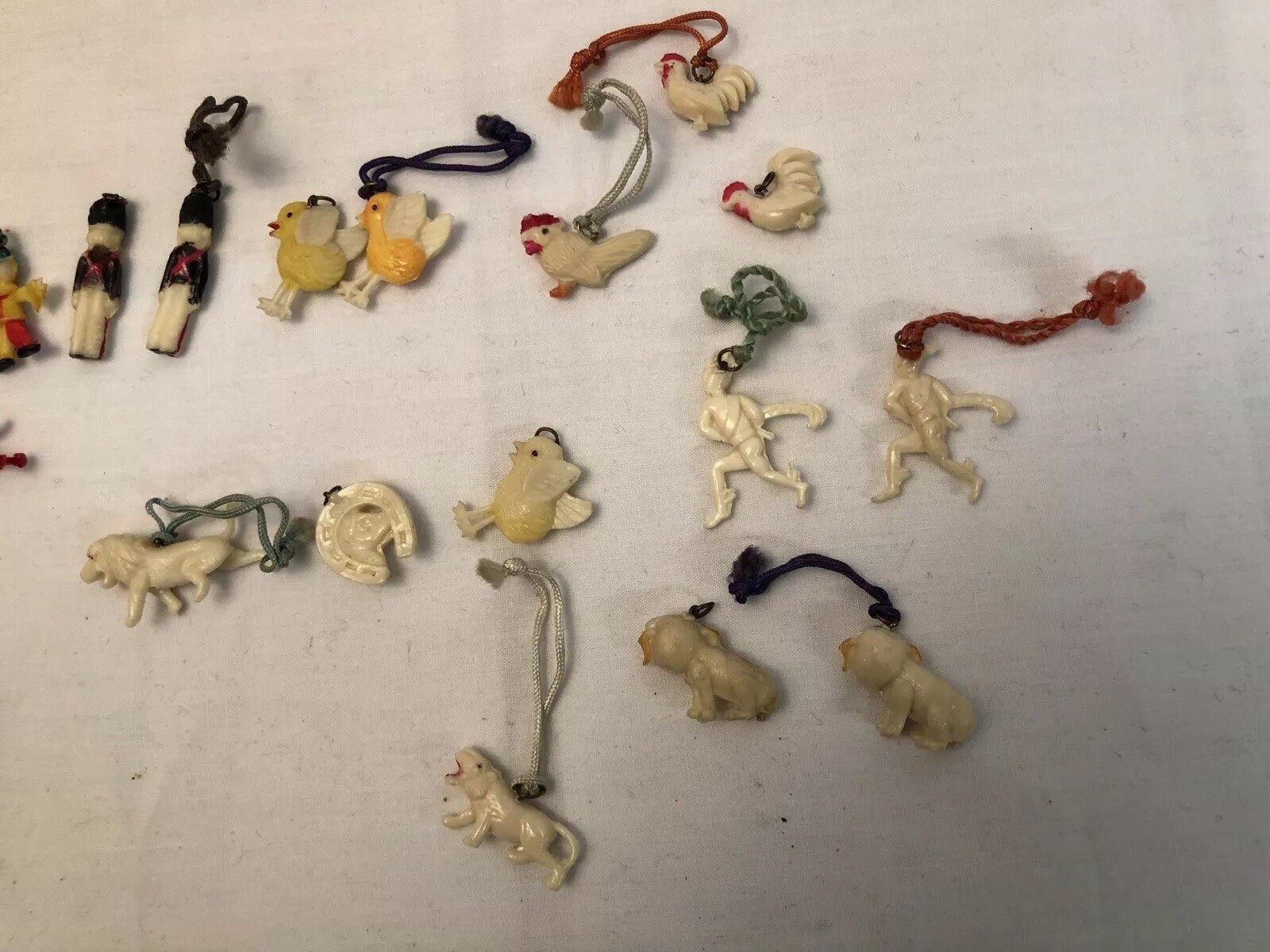 Vintage Junk Drawer Celluloid Cracker Jack Toy Lucky Hermies Popeyes Dogs (23)