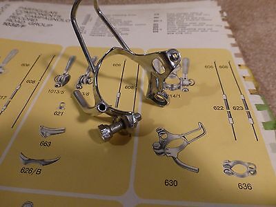 Vintage 60's Campagnolo #630 Cable Guide Clamp w/ Pump Support- with Bolt - NOS