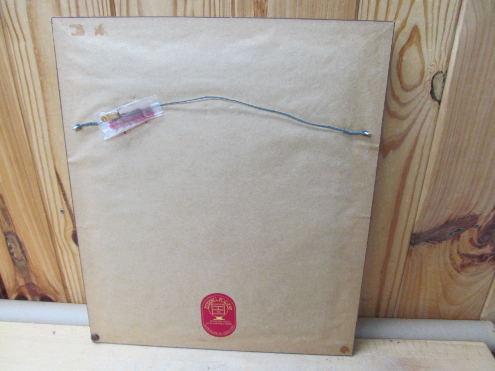 “Elk” Wildlife Artist Talbot Hap Hagood Jr. – Pen + Ink Drawing Framed Original