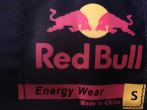 Rare Red Bull Energy Drink Black Puffer Vest Size Small Warm