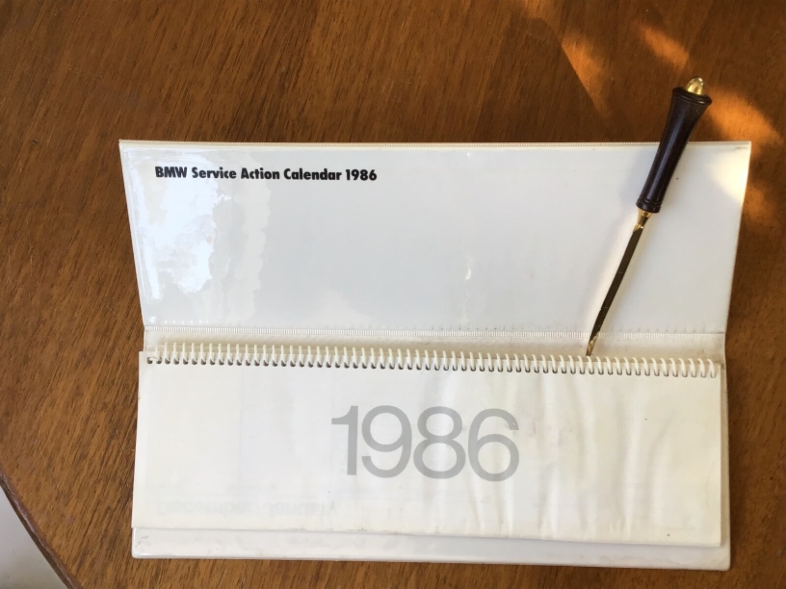 BMW Vintage Rare dealer calendar 1986 E30 M3 E24 M6 E28 M5 E9 sales marketing