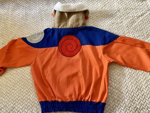 NARUTO 公式 アウター Rare! Vintage 2002 Naruto Uzumaki Full Zip Jacket (Size 42