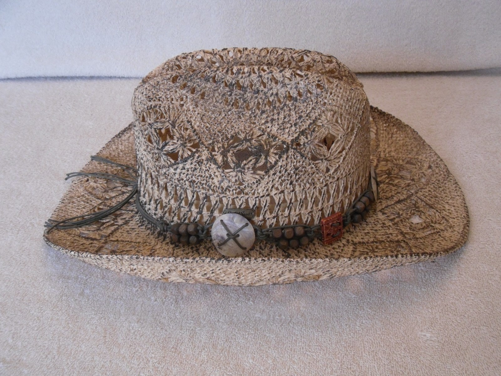 Sun 'N' Sand Summer Beach Western Hat 7 3/8 - 7 1/2  Mexico