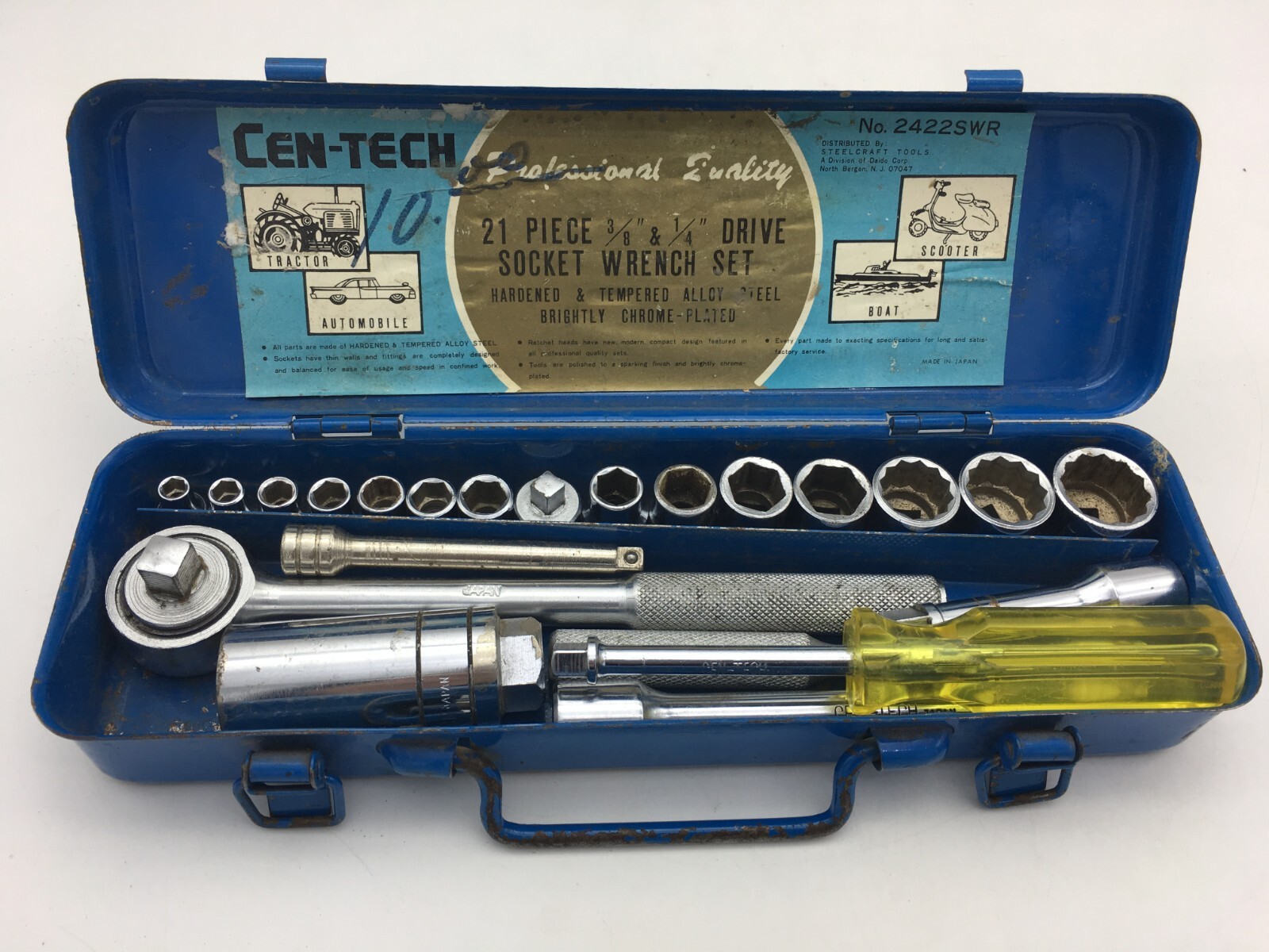 N°21 Cen-Tech 21 Piece Heavy Duty 3/4