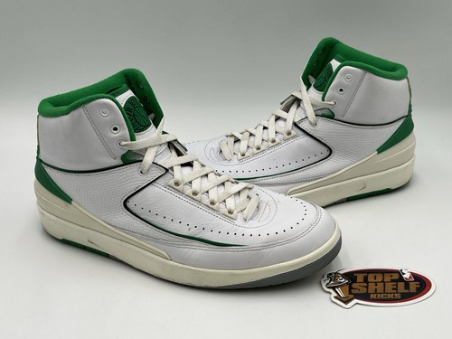 シューズ(男性用) Nike Air Jordan 2 Retro \"Lucky Green\" Nike Air Jordan 2 Retro Lucky Green Retro Sneakers Men's