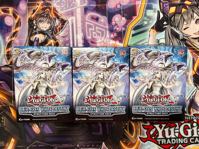 Yugioh 3x Structure Deck Blue-Eyes White Destiny