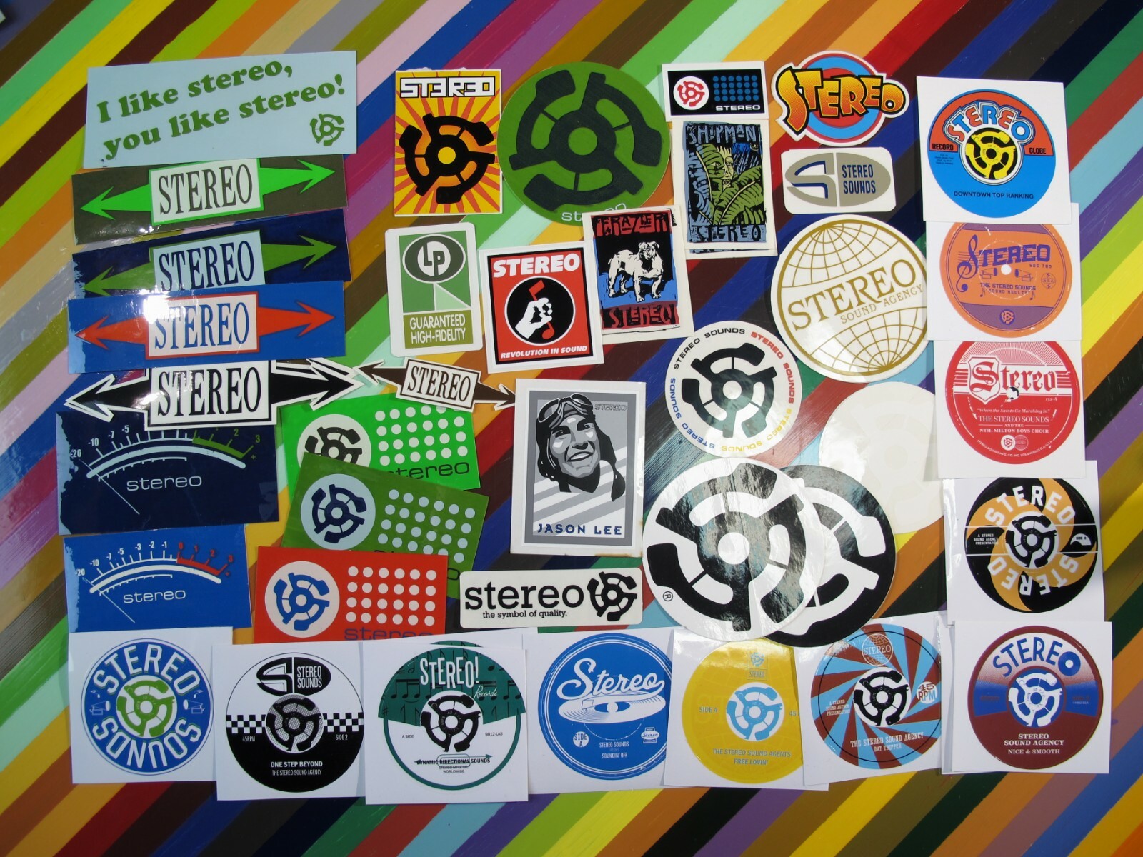 vtg 1990s 2000s Stereo skateboards sticker - Jason Lee co vtg 1990s 2000s Stereo skateboards sticker - Jason Lee co