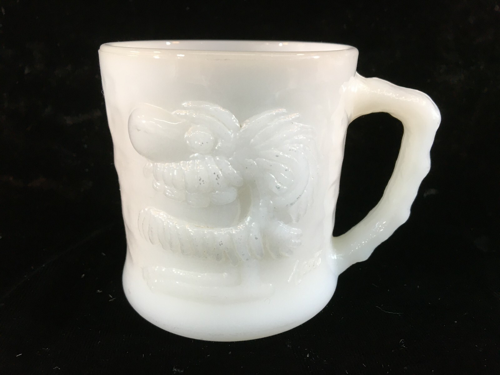 MOUNTAIN JOHNNY olde milk-glass mugミルクマグ MOUNTAIN