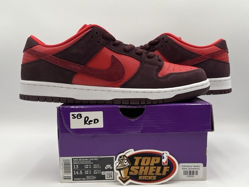 New Nike Dunk Low Sb Cherry 2022 Size 13 Authentic Rare Ds