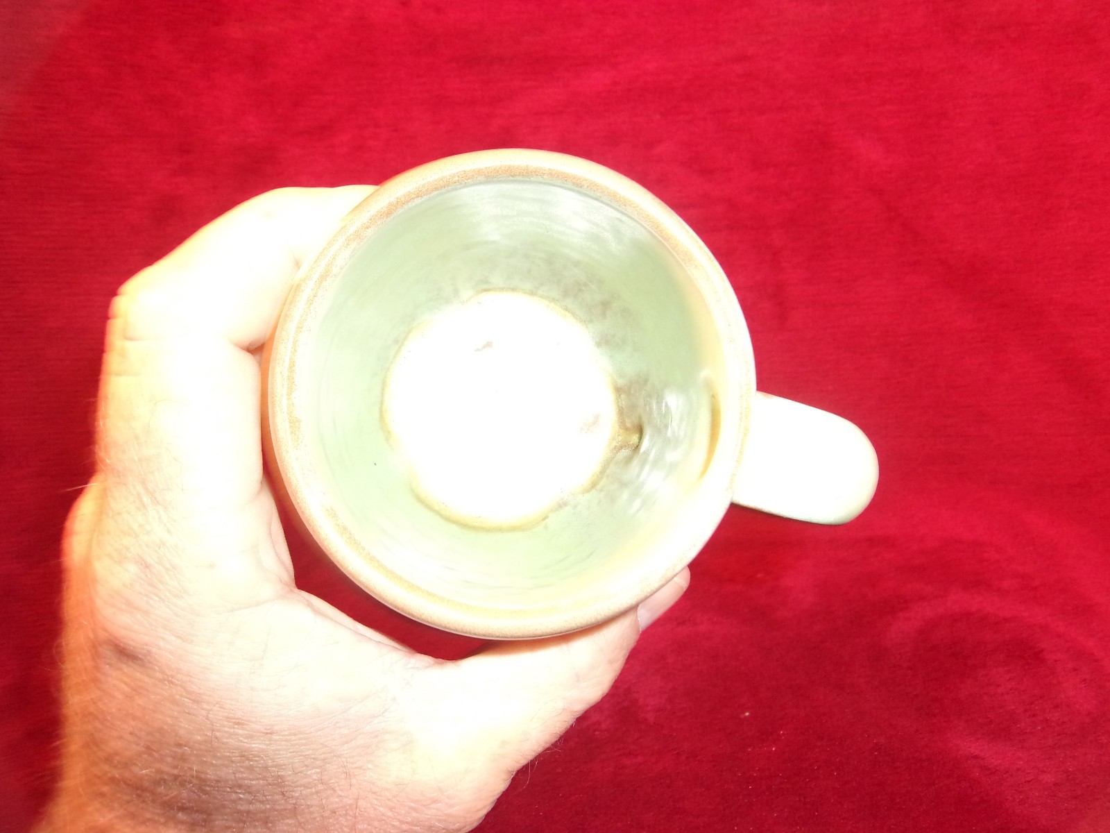 Vintage Frankoma  Pottery #C6  Mug, Praire Green