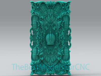 3D Model STL File for CNC Router Laser & 3D Printer Decor Crown Backgammon