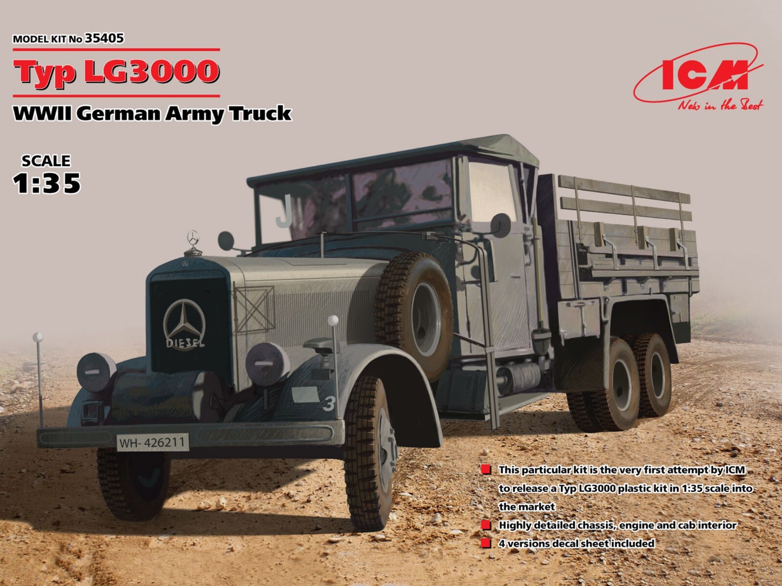 Typ LG3000 WWII German Army Truck (Plastic model kit) 1/35