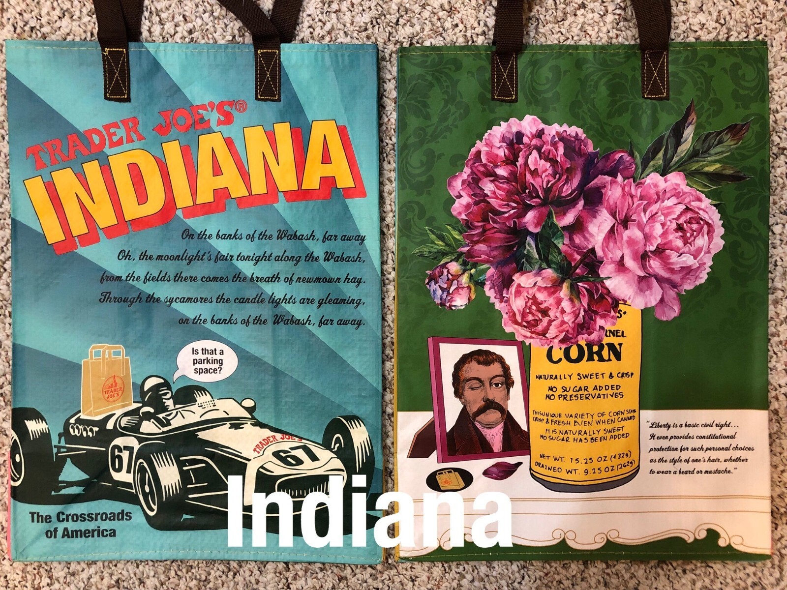 UPICK 5(24Choices) Trader Joe's ECO Reusable Shopping Grocery Gift Tote Bags NWT