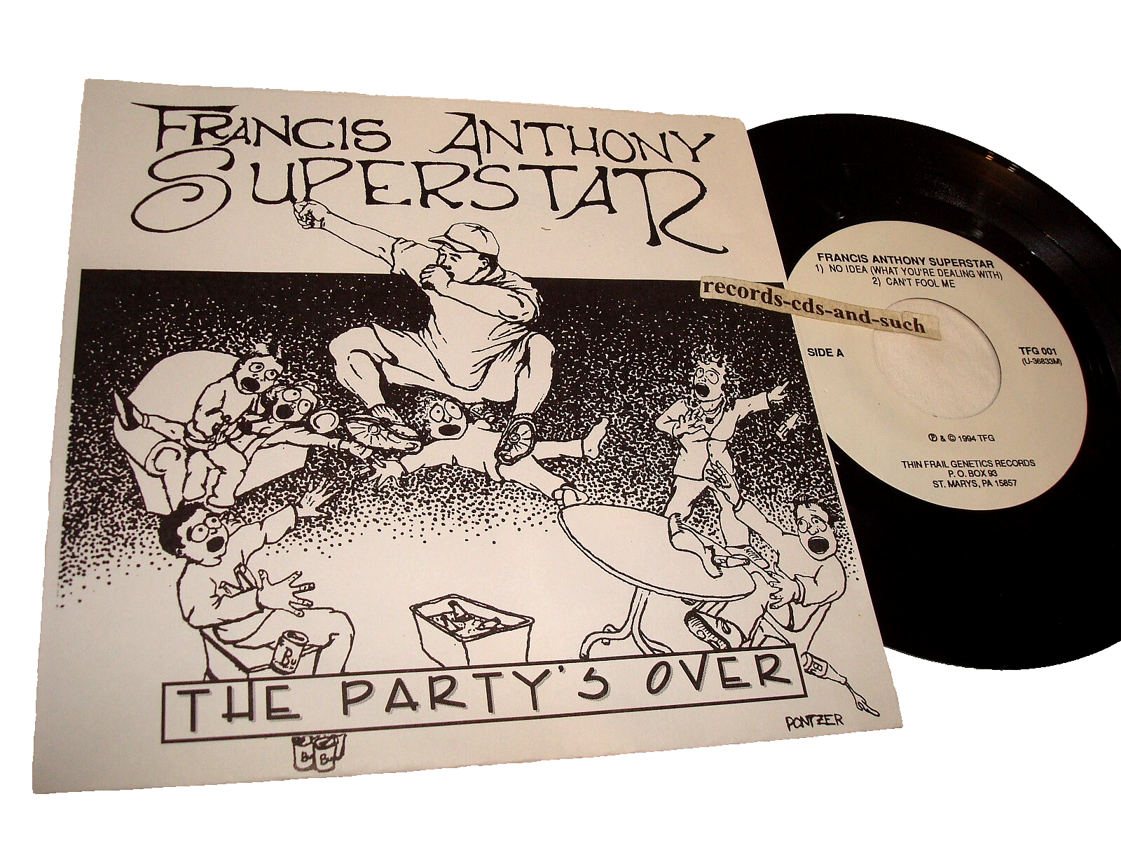Francis Anthony Superstar - The Party's Over - TFG-001 RARE