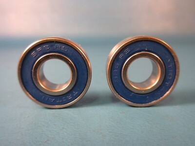 LOT OF 2 TRITAN SR6 2RS, Stainless Steel Miniature Ball Bearing 3/8x7/8x9/32