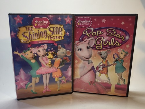 2 DVD's - Angelina Ballerina - Pop Star Girls & Shining Star