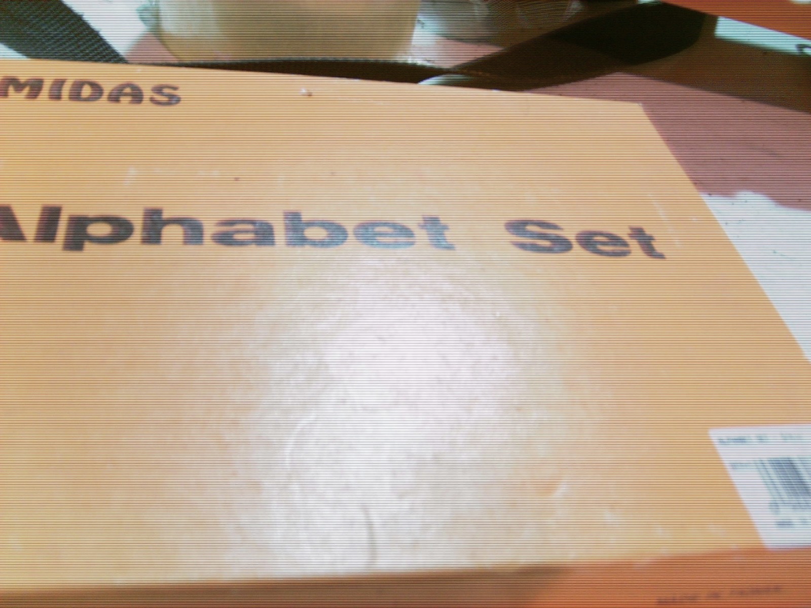 Midas 3/4 inch leather punch  alphabit set