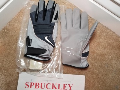 grey football gloves