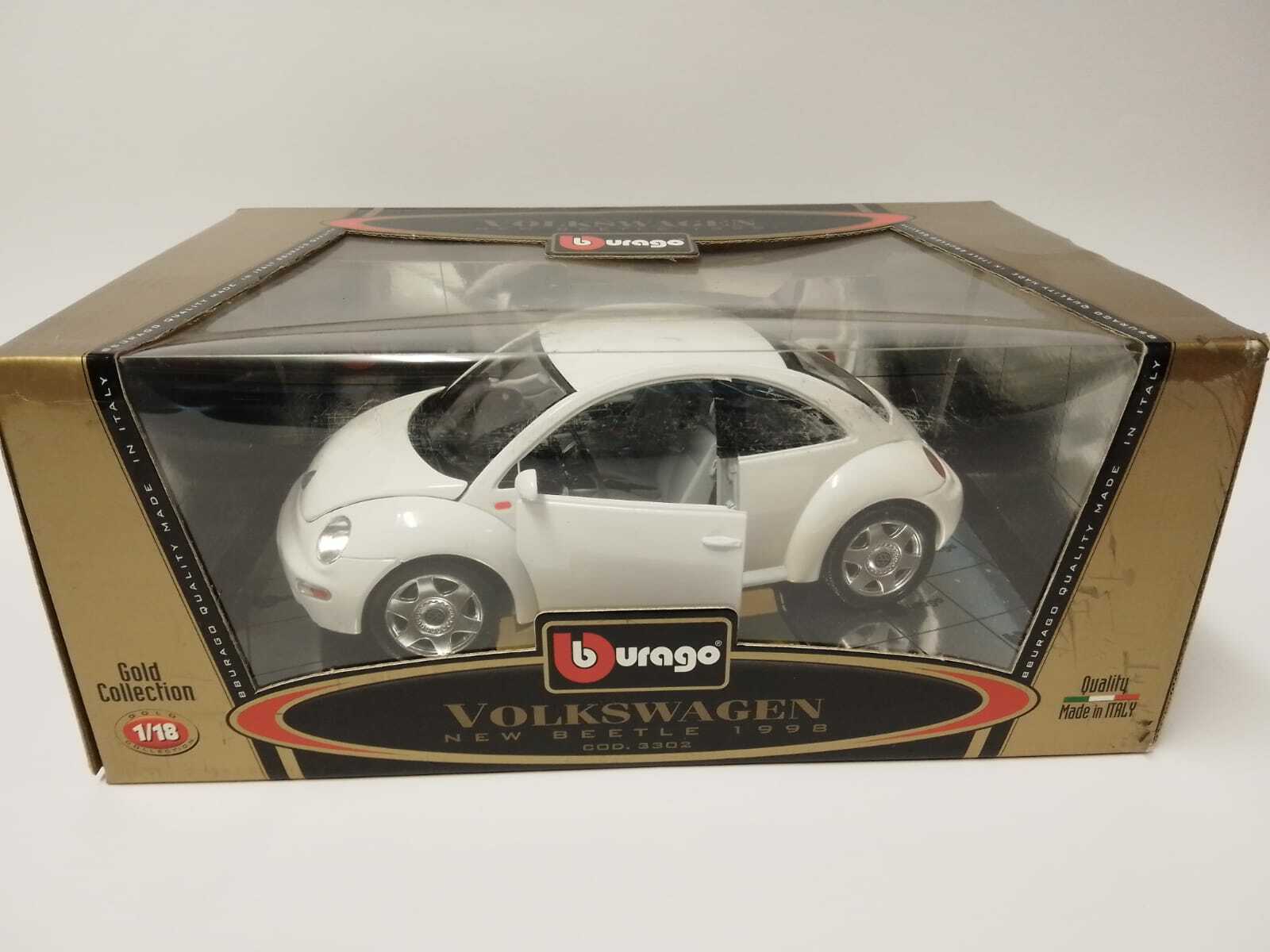 burago フォルクスワーゲン Bburago Volkswagen New Beetle 1998 Gold Collection 1:18
