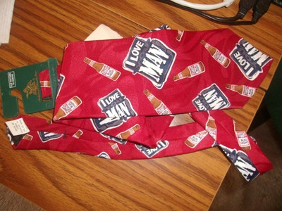 BUD LIGHT NECKTIE I LOVE YOU MAN ANHEUSER BUSCH GENUINE COLLECTION 1996TAGS