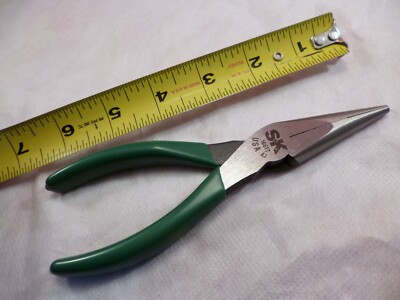 S-K TOOLS 6-1/2" NEEDLE NOSE PLIERS NO. 16617 LONG NOSE MADE IN USA