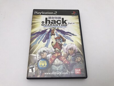Dot .hack Quarantine Part 4 (PlayStation 2, 2004) COMPLETE w/DVD + Manual CIB