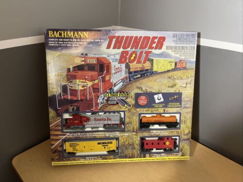 NEW Bachman HO Scale Electric Train Set Santa Fe Thunderbolt NEW Bachman HO Scale Electric Train Set Santa Fe Thunderbolt