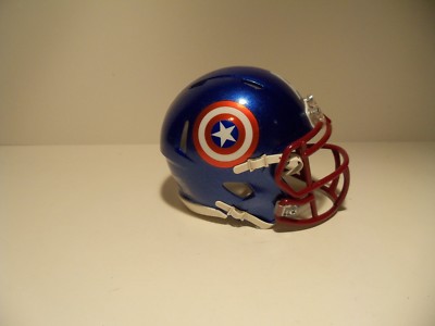 CUSTOM AVENGERS CAPTAIN AMERICA SPEED MINI HELMET