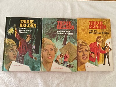 VINTAGE TRIXIE BELDEN BOOKS HARDBACK LOT OF 3 MYSTERY BOOKS