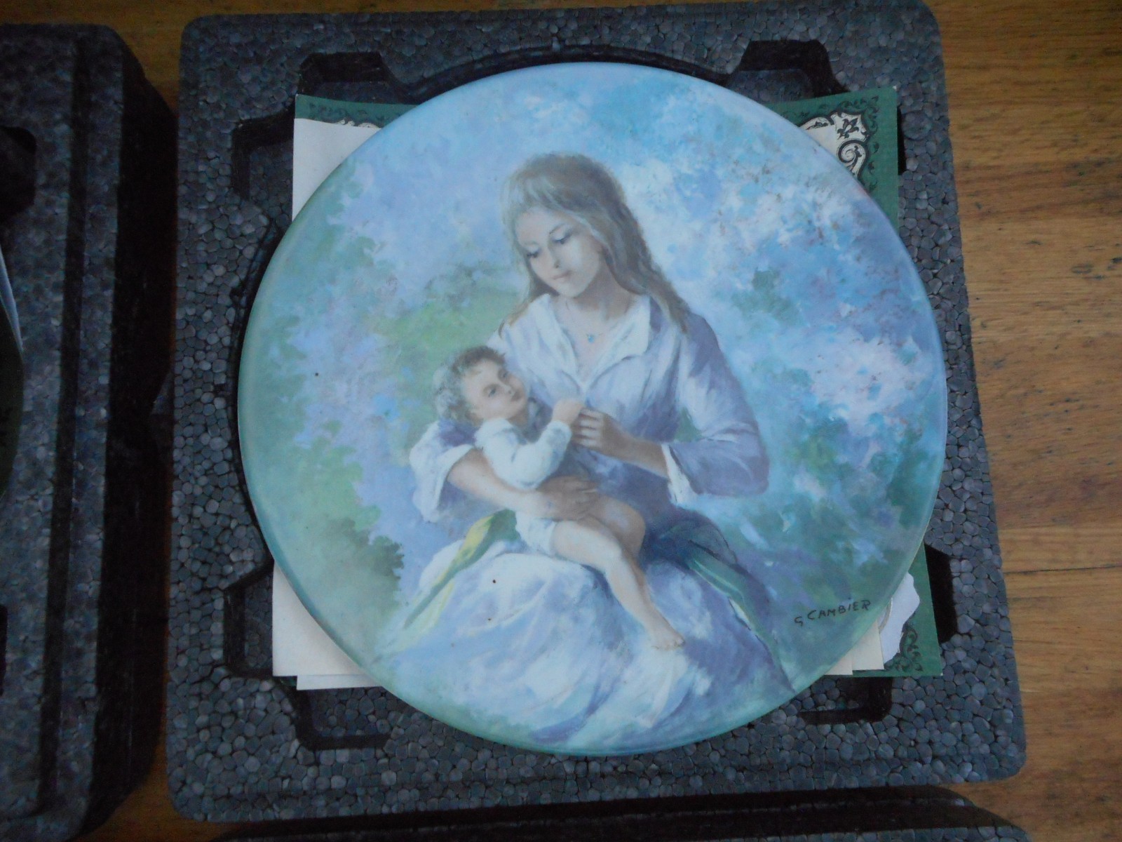 Guy Cambier La Fete des Meres Complete Set of 4 Limoges Plates COA Original Box