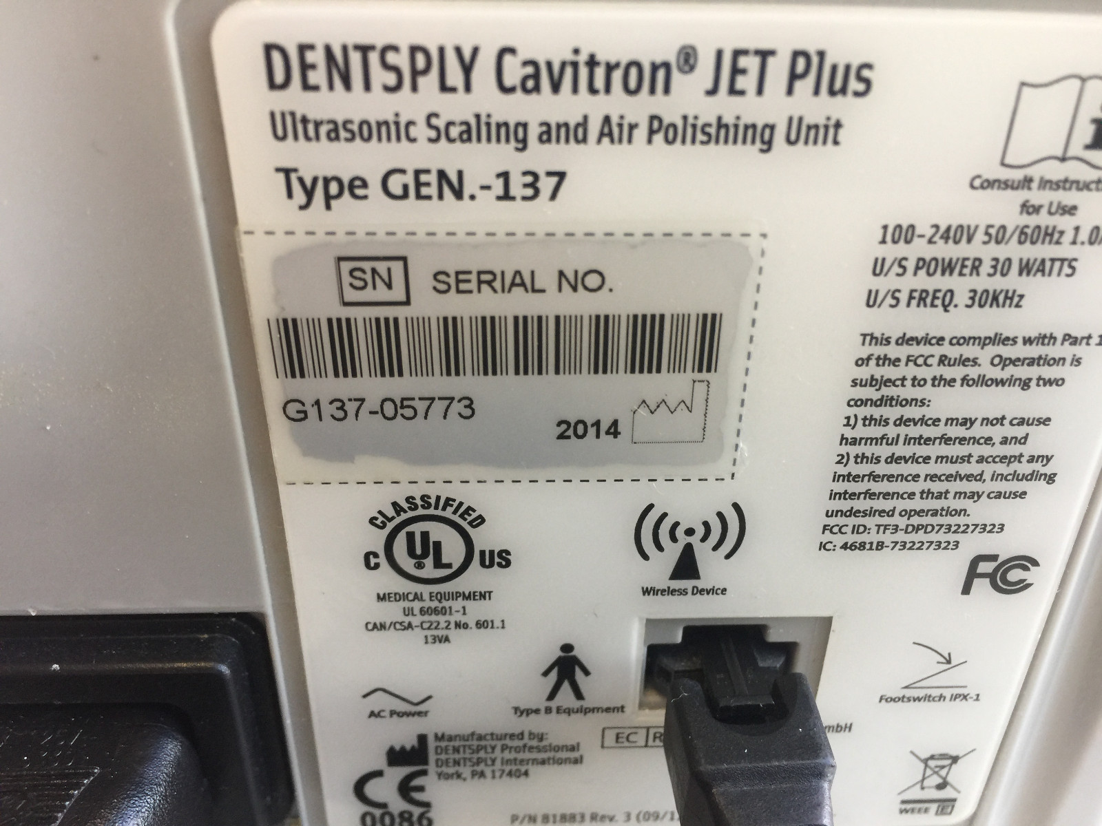 2014 DENTSPLY Cavitron Plus Ultrasonic Scaler and prophy jet