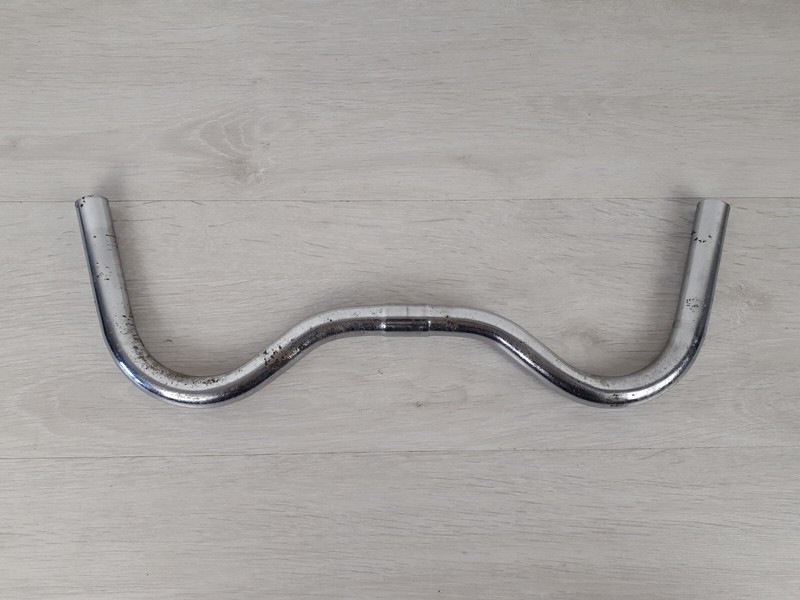 Guidon Cintre Moustache Acier ChromÃ© VÃ©Lo Vintage France Handlebar Old Bicycle