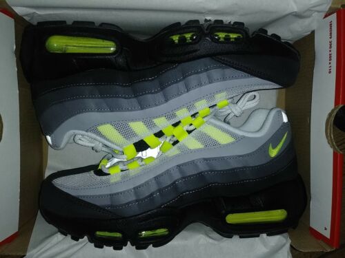 Nike Air Max 95 OG 2020 (GS) Black/Neon Yellow-LT Graphite CZ0910-001 Size  5Y