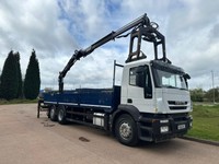 Iveco Stralis 310 6X2 DROPSIDE CRANE BRICK GRAB BUILDERS MERCHANTS