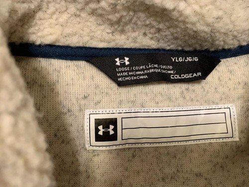 NEW Under Armour Boys Storm Tanuk Sherpa Jacket OATMEAL Size Youth Large $85