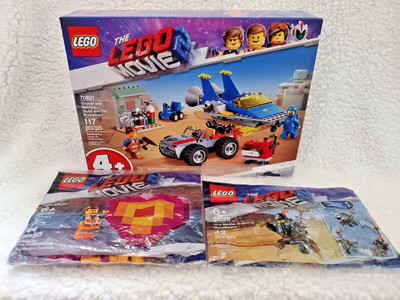 LEGO 70821 Benny's Build & Fix Workshop, 30528 MetalBeard, 30340 Emmet's Piece