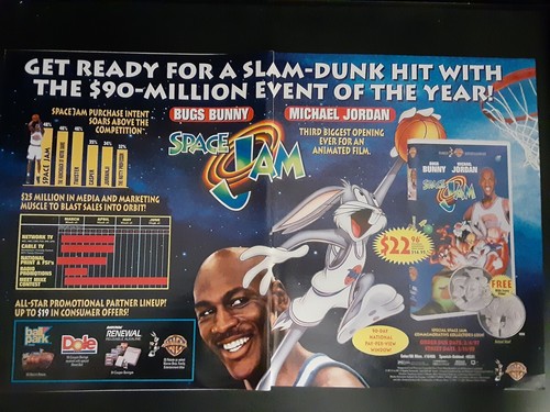 SPACE JAM マイケル・ジョーダン トーキング ポスター Vintage Space Jam Michael Jordan Talking Poster FREE SHIP