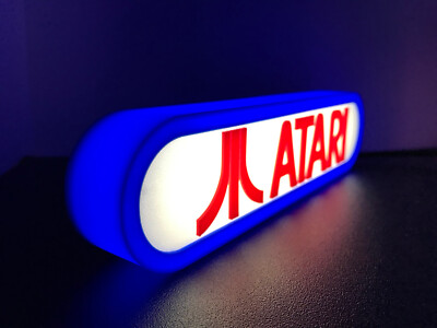 ATARI 3d Printed Led Sign