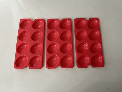 3 Tupperware DEVILED EGG TRAY INSERTS Replacement Trays Only