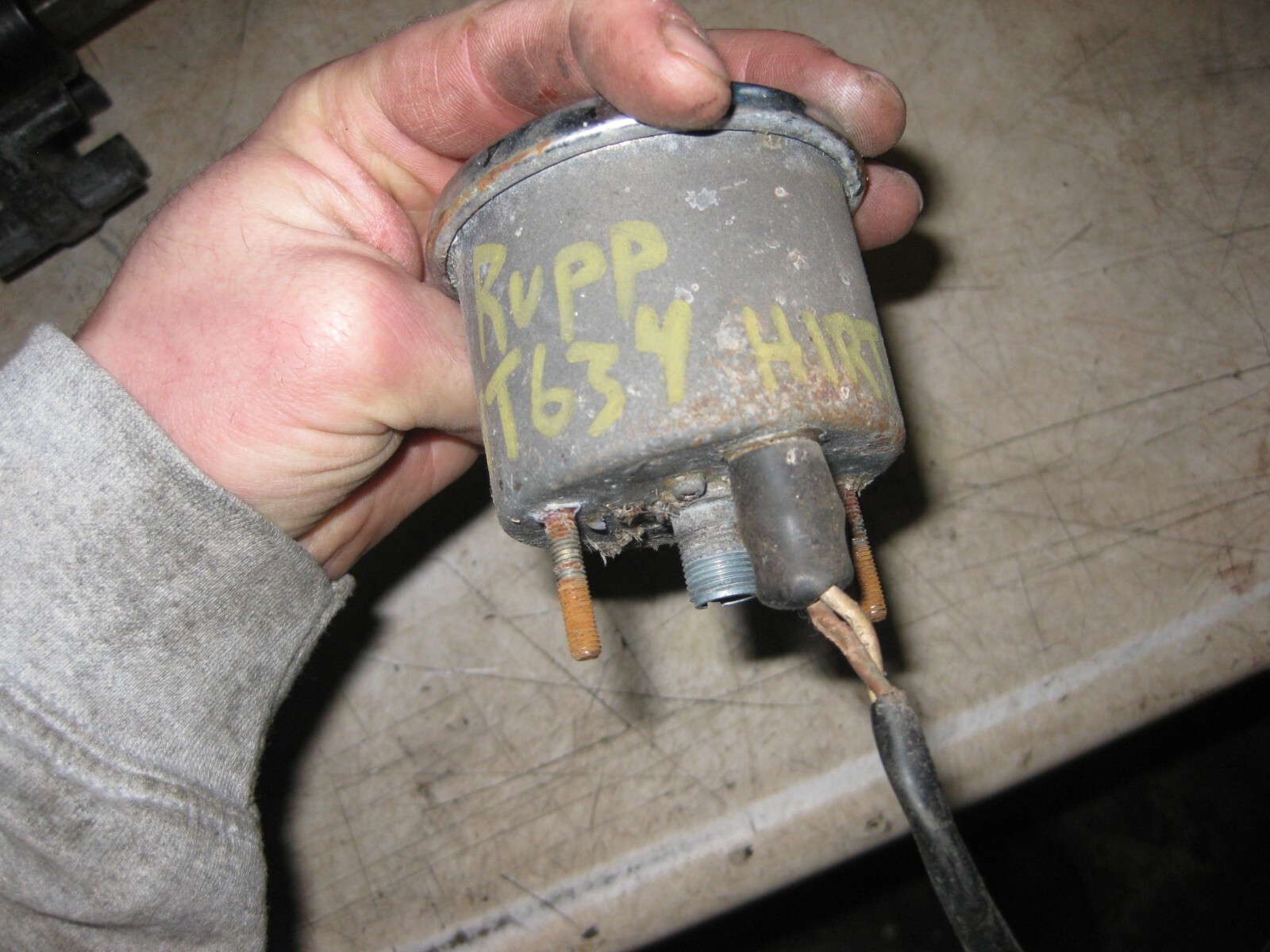 Vintage OEM RUPP Snowmobile 440 WT 634 HIRTH SPEEDOMETER Speedo ONLY 825 miles!