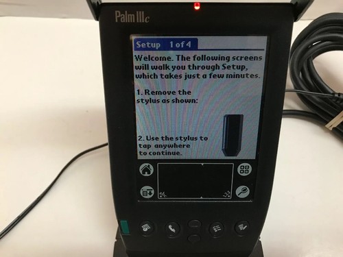 PALM IIIc 3c Palm Pilot Color Screen PDA Handheld Device Organizer
