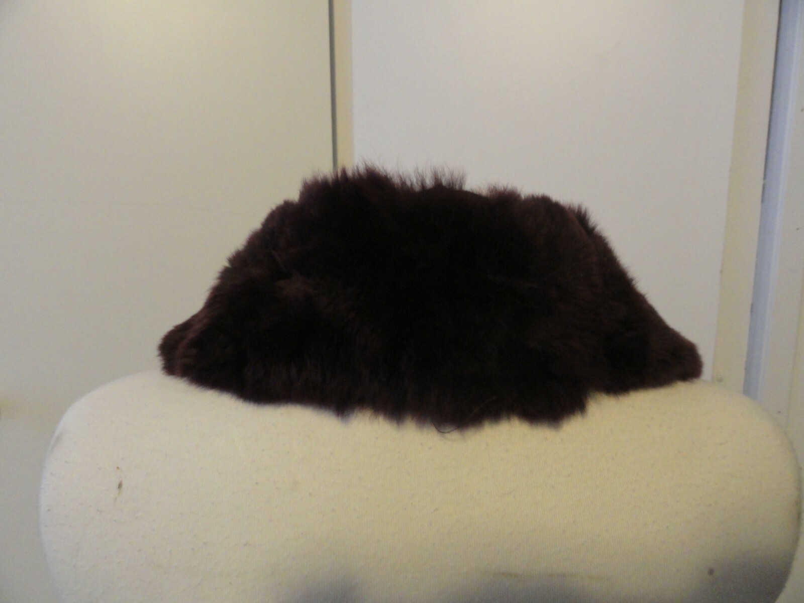 Purple Dyed Rabbit Fur Collar