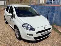 FIAT PUNTO 1.2 POP + PETROL MANUAL WHITE 5 DOOR HATCHBACK 2016.