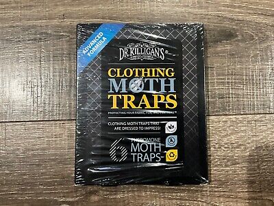 NEW Dr. Killigans Premium Clothing Moth Traps with Pheromones Prime 6-Pack