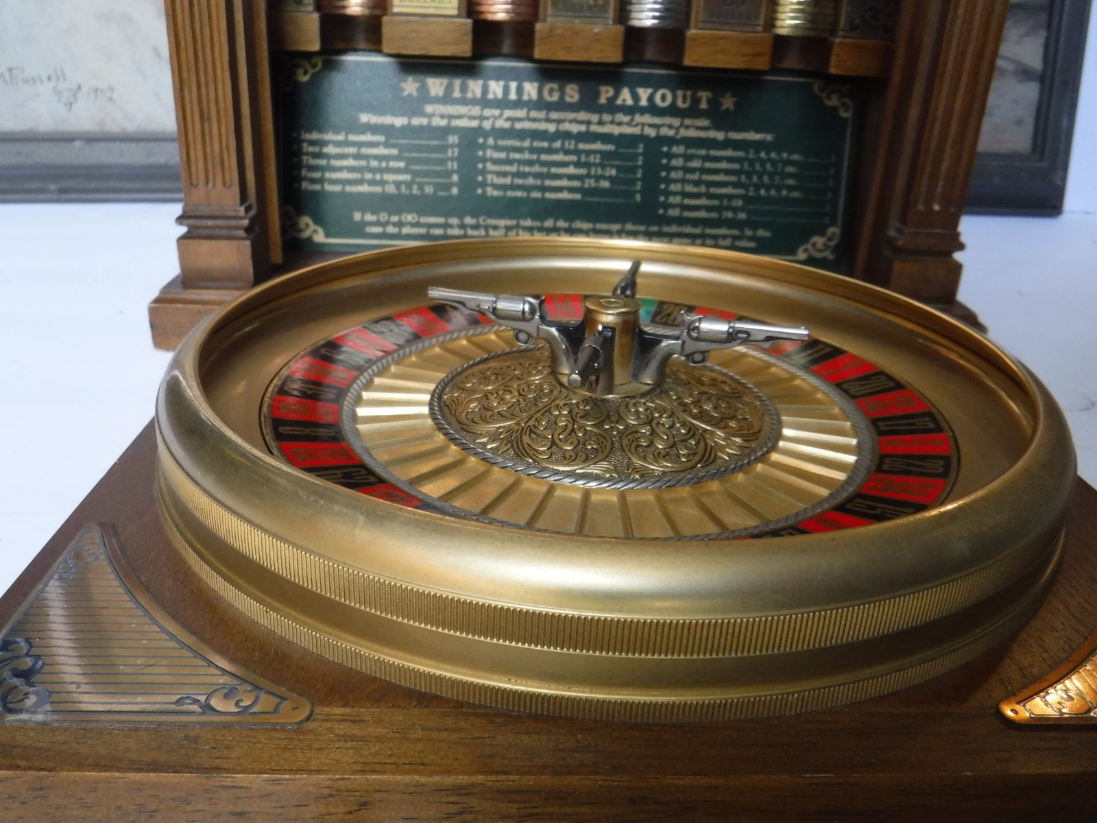 Franklin Mint Aces & Eights Collectors Edition Roulette
